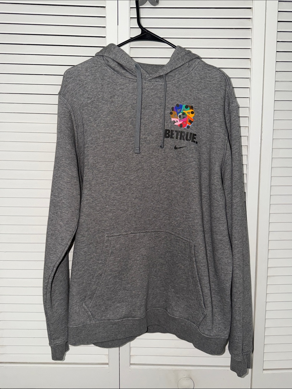 Nike Sportswear Be True LGBTQ Pride Collection Hooded Pullover Sweatshirt